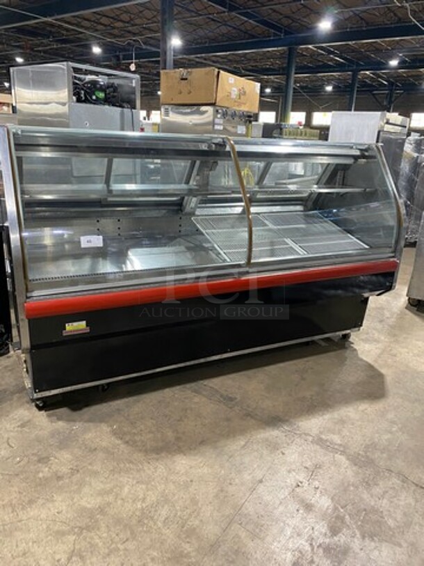 Hussmann Commercial Refrigerated Deli/Bakery Display Case Merchandiser! With Curved Front Glass! With Rear Access Doors! Remote Compressor/No Compressor! Stainless Steel Body! - Image 1 of 8