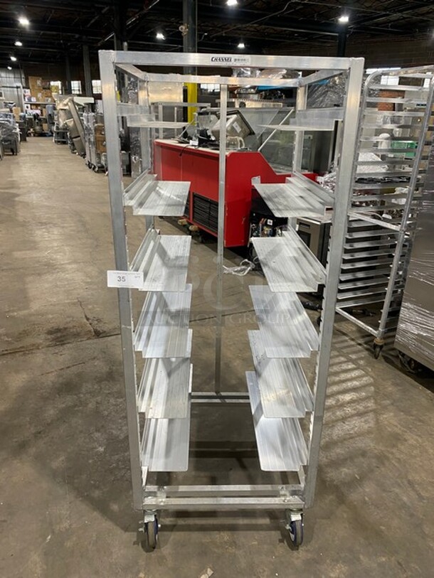 New! Channel Metal Commercial Pan Transport Rack! On Casters! MODEL AUR12