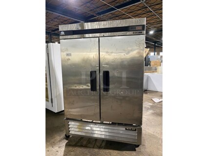 Blue Air Commercial! 2 Door Reach In Freezer! All Stainless Steel! On Casters! Model: BASF2 SN: LTF2N040001 115V 60HZ 1 Phase