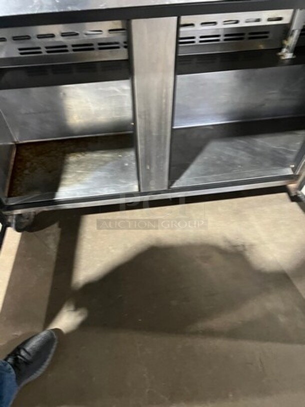 Turbo Air Commercial Refrigerated Sandwich Prep Table! With 3 Door Storage Space Underneath! All Stainless Steel! On Casters! Model: TST72SD 115V - Image 4 of 8