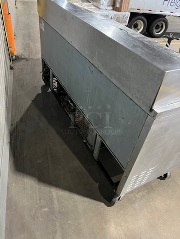 Turbo Air Commercial Refrigerated Sandwich Prep Table! With 3 Door Storage Space Underneath! All Stainless Steel! On Casters! Model: TST72SD 115V - Image 6 of 8