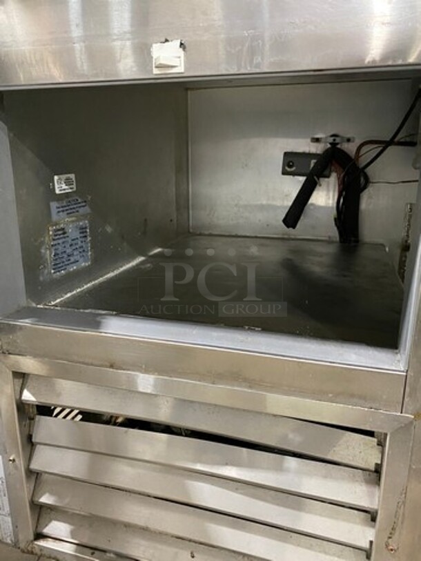 2010 Leader Commercial Worktop/ Lowboy Cooler! With Marble Top! With 3 Door Refrigerated Storage Space Underneath! All Stainless Steel! On Casters! Model: LB72FB SN: PT030866C 15V 60HZ 1 Phase - Image 6 of 11