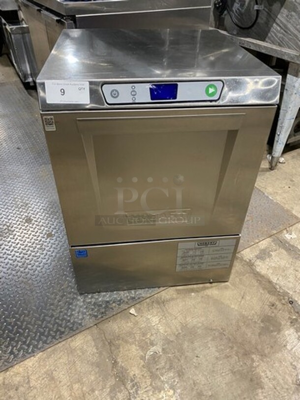 Great! Hobart New Body Style All Stainless Steel Under The Counter Dishwasher! Model LXEH Serial 231154969! 120/208/240V 1 Phase!  - Image 1 of 8