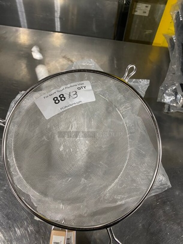 NEW! Round Metal Double Mesh Strainers! 3x Your Bid! - Image 5 of 6