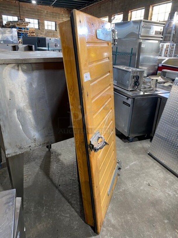 GREAT! Commercial Heavy Duty Wooden Walk In Box Door! - Image 2 of 7