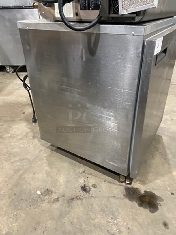 Delfield Commercial Single Door Lowboy/ Worktop Cooler! With Poly Coated Racks! All Stainless Steel! SN: 1405152002438 115V 60HZ 1 Phase - Image 2 of 7
