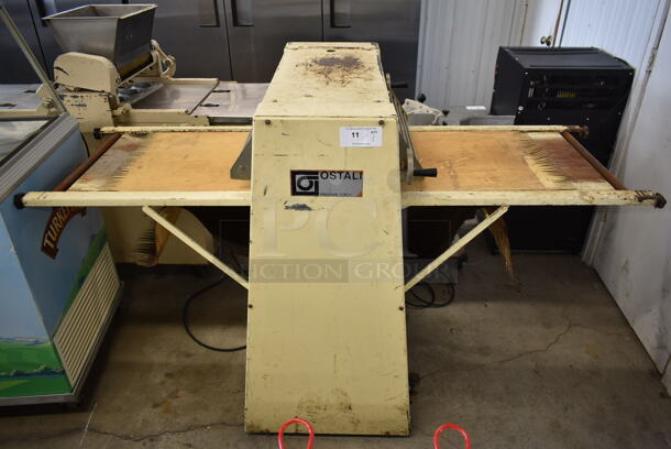 Ostali Metal Commercial Floor Style Reversible Dough Sheeter on Commercial Casters. 220 Volts. - Image 1 of 12