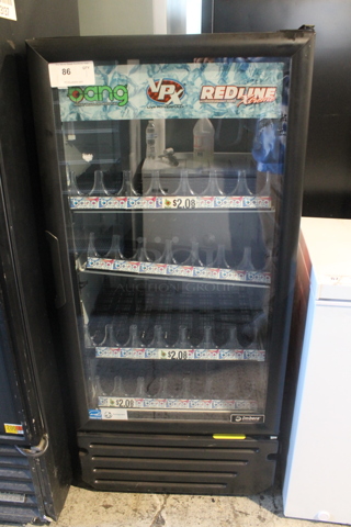 Imbera VR10 R2 ENERGY STAR Metal Commercial Single Door Reach In Cooler Merchandiser w/ Poly Coated Racks. 115 Volts, 1 Phase. Tested and Working!