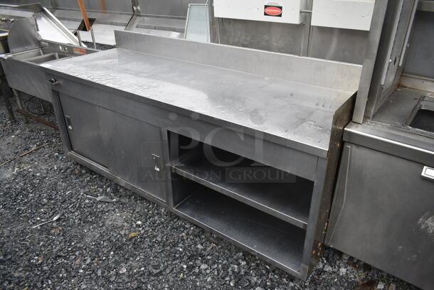 Randell Stainless Steel Commercial Counter w/ Back Splash and Under Shelves. - Image 1 of 6
