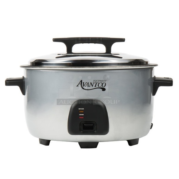 BRAND NEW SCRATCH AND DENT! Avantco 177RC3060 Stainless Steel Countertop Rice Cooker. 120 Volts, 1 Phase. Tested and Working!