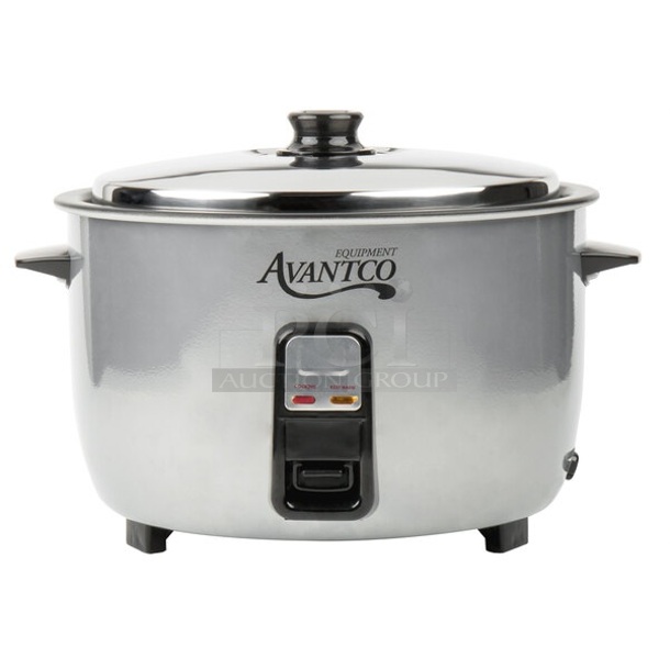 BRAND NEW SCRATCH AND DENT! Avantco 177RC23161 46 Cup (23 Cup Raw) Electric Rice Cooker / Warmer. 120 Volts, 1 Phase. Tested and Working!