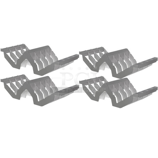 Box of 4 BRAND NEW! Cambro CSDR84151 Camshelving Gray 8 Slot Drying Cradle - Image 1 of 5