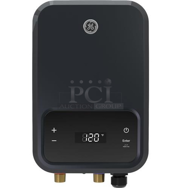 BRAND NEW SCRATCH AND DENT! General Electric GE 865GE27DNHPDG 5.4 GPM Tankless Whole House Electric Hot Water Heater - Image 1 of 3