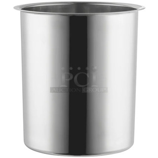12 BRAND NEW SCRATCH AND DENT! Choice 407BMS12 12 Qt. Stainless Steel Bain Marie Pot. 12 Times Your Bid! 