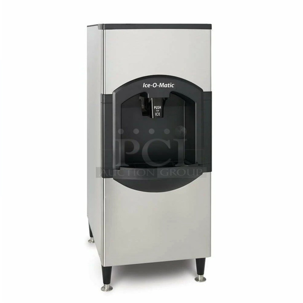BRAND NEW SCRATCH AND DENT! 2024 Ice-O-Matic CD40130 Stainless Steel 30" Wide Hotel Ice and Water Dispenser 180 lb. Capacity. 115 Volts, 1 Phase.  - Image 1 of 9