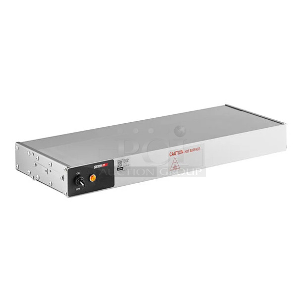 BRAND NEW SCRATCH AND DENT! ServIt 423SW24TLHA 24" Lighted Strip Warmer with Single Toggle Control. 120 Volts, 1 Phase.  - Image 1 of 4