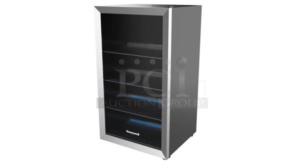 BRAND NEW SCRATCH AND DENT! Honeywell H115BCS 115 Can Cooler and Beverage Refrigerator Merchandiser. 115 Volts, 1 Phase. Tested and Working! - Image 1 of 3