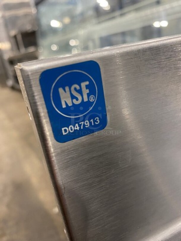 Perlick Under The Counter Drainboard! With Back Splash! With Storage Space Underneath! All Stainless Steel! On Legs! - Image 9 of 9