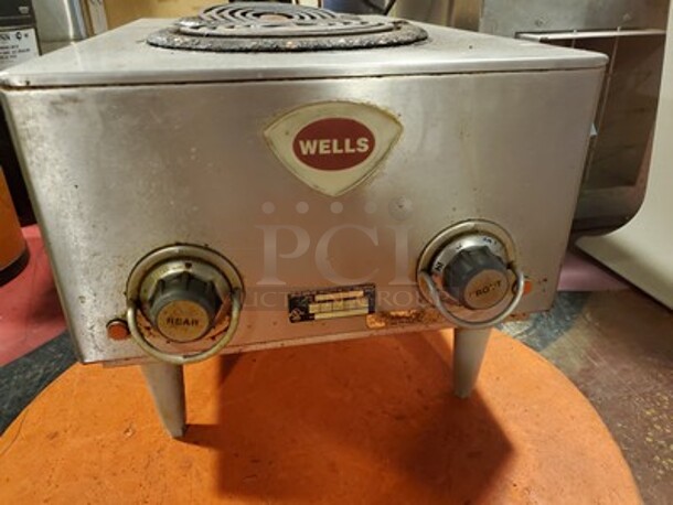 WELLS Electric Two Burner Countertop Stove|208/240V.  