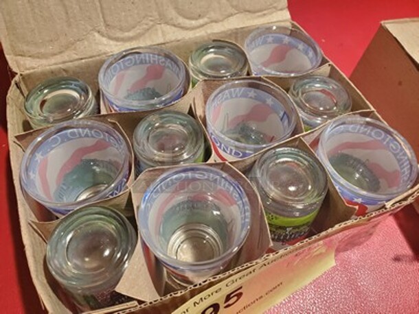 Lot of 12 Washington D.C. Glass Shot   - Image 3 of 5