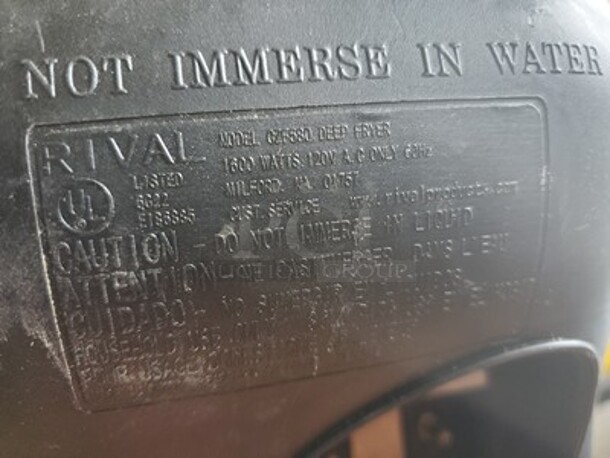 Rival Stainless Steel Commercial Style Deep Fryer  - Image 7 of 7