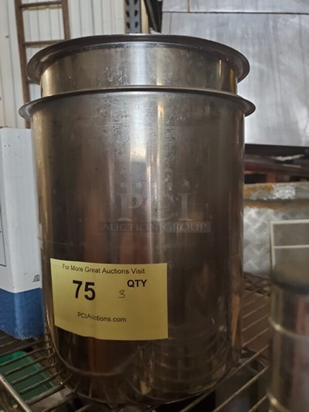 Round Stainless Steel Container  - Image 2 of 2