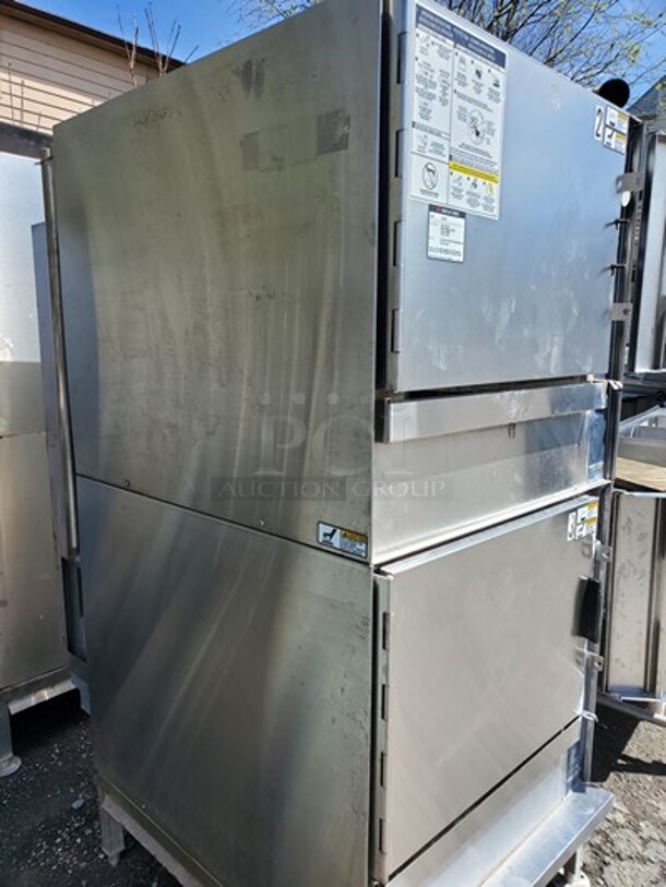 GROEN Natural Gas|Double Stack|Smart Steam Boilerless Steamer (Missing Handle)   - Image 7 of 11