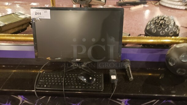 Computer Monitor w/ Keyboard & Mouse Not tested (Location 1) - Image 1 of 1