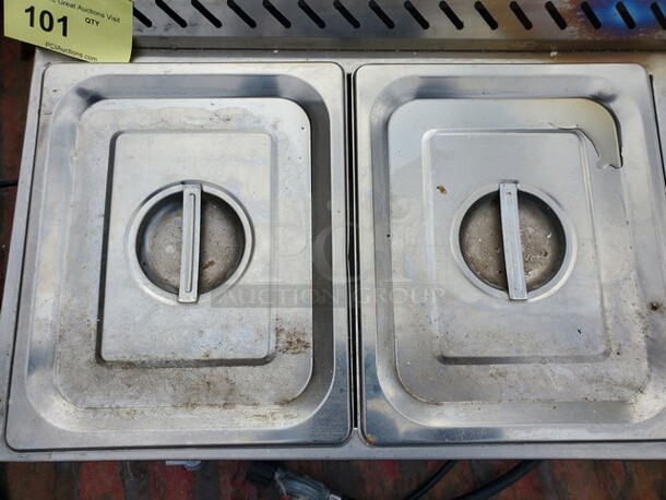  2 Pan Commercial Propane LP Gas Food Warmer Propane Gas Bain Marie Buffet Food Warmer with Regulator Canteen Buffet Gas Steam Table - Image 5 of 8