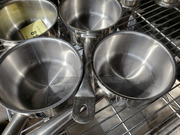 VIGOR Stainless Steel 6" Sauce Pan w/ handle 5XBID - Image 4 of 4