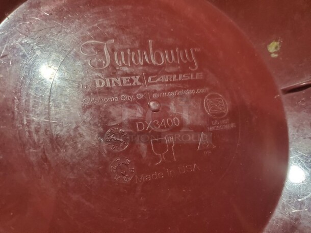 ALL ONE MONEY Dinex Turnbury Insulated Dome for 9" Plates - Cranberry - Image 6 of 6