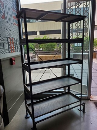 Metal Storage Wood Shelving 