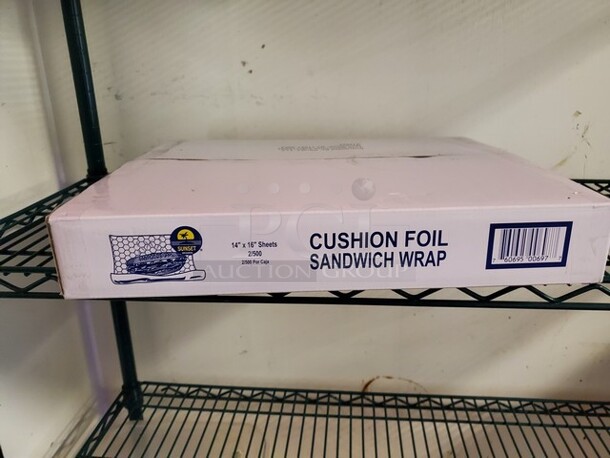 14" x 16" Sheets Cushion Foil Sandwich Wrap Seal box - Image 1 of 3