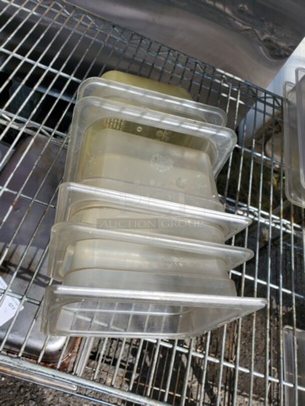 Lot of 5 Square, Plastic Food Pans *without lids* - Image 2 of 4