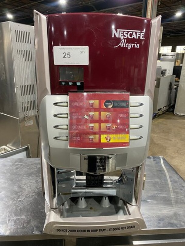 Nescafe Commercial Countertop Hot Beverage Dispenser Machine! On Small Legs!
