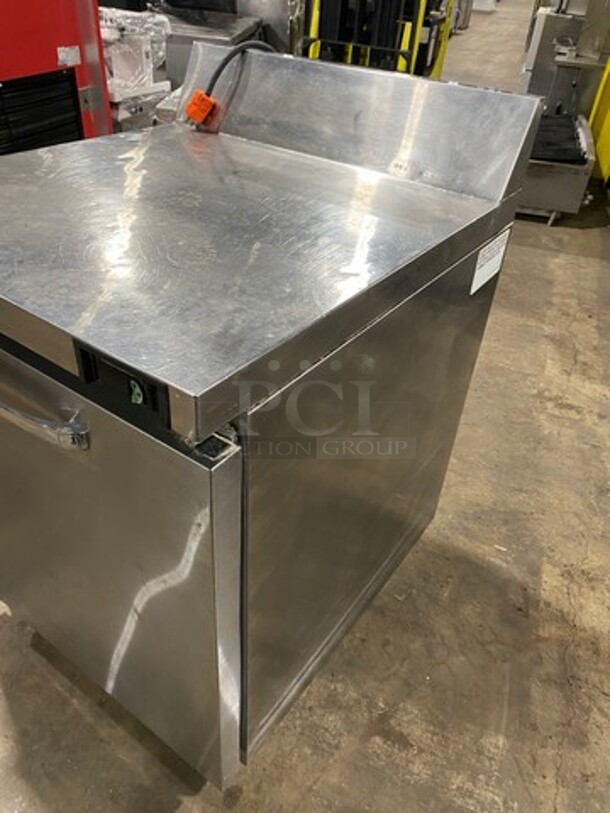 Continental Commercial Single Door Lowboy/Worktop Freezer! With Back Splash! All Stainless Steel! Model: SWF27BS SN: 15850728 115V 60HZ 1 Phase - Image 3 of 7