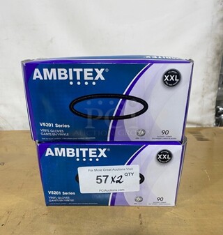 Ambitex Vinyl Gloves! 2x Your Bid!