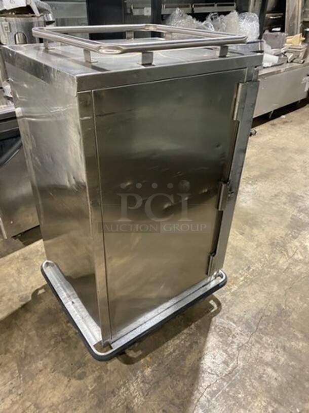 2013 Jones Zylon Commercial Single Door Dry Food Transport Cart! All Stainless Steel! On Casters! Model: ETCUA7 SN: 133831102 - Image 4 of 7