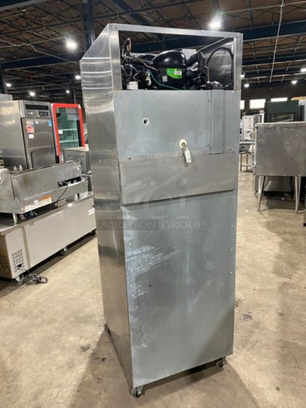 Hoshizaki Commercial Single Door Reach In Cooler! With View Through Door! Poly Coated Racks! Stainless Steel Body! On Casters! Model: CR1SFGYCR SN: F60129E 115V 60HZ 1 Phase - Image 4 of 9
