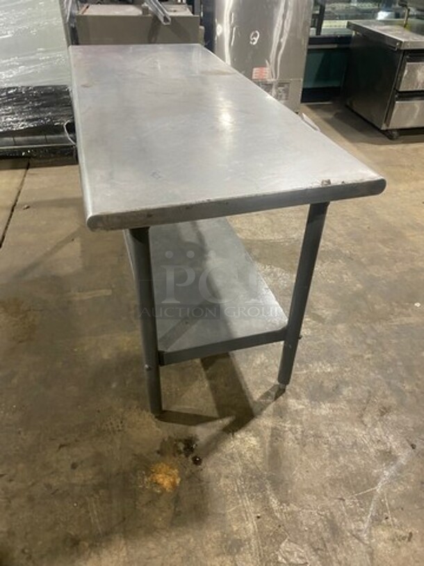 WOW! Solid Stainless Steel Work Top/ Prep Table! With Single Drawer! With Storage Space Underneath! On Legs! - Image 2 of 7