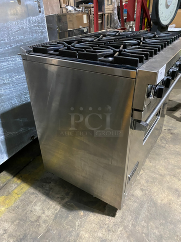 Viking Professional Gas Powered 6 Burner Stove! With Full Size Oven Underneath! With Metal Oven Racks! All Stainless Steel! - Image 2 of 10