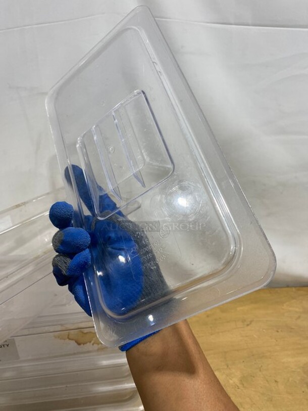 Winco Polycarbonate Clear Food Pans! 5X Your Bid! - Image 8 of 9