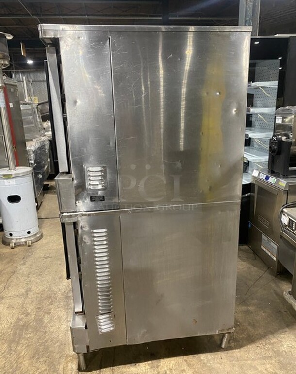 WOW! Blodgett All Stainless Steel Gas Powered Double Stacked Convection Oven! With Metal Racks! On Casters! 2 X Your Bid Makes One Unit! - Image 2 of 10