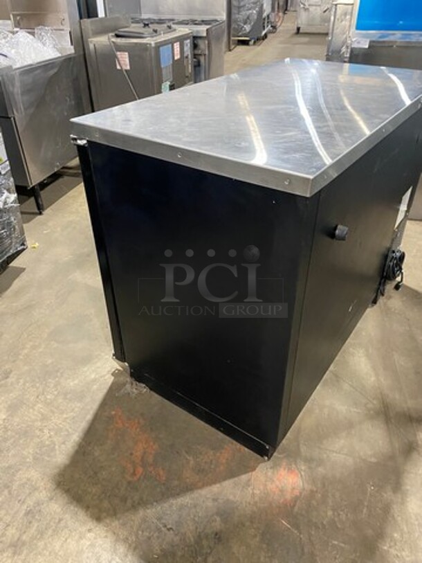 Everest Commercial 2 Door Bar Back Cooler! With View Through Doors! All Stainless Steel! Model: EBB48G SN: BBB48G17010013 115V 60HZ 1 Phase - Image 4 of 8