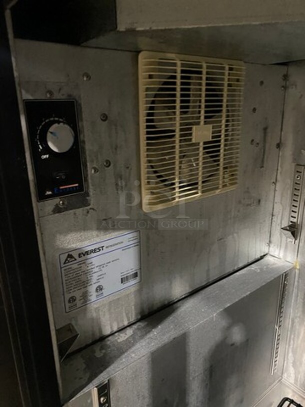Everest Commercial 2 Door Bar Back Cooler! With View Through Doors! All Stainless Steel! Model: EBB48G SN: BBB48G17010013 115V 60HZ 1 Phase - Image 6 of 8