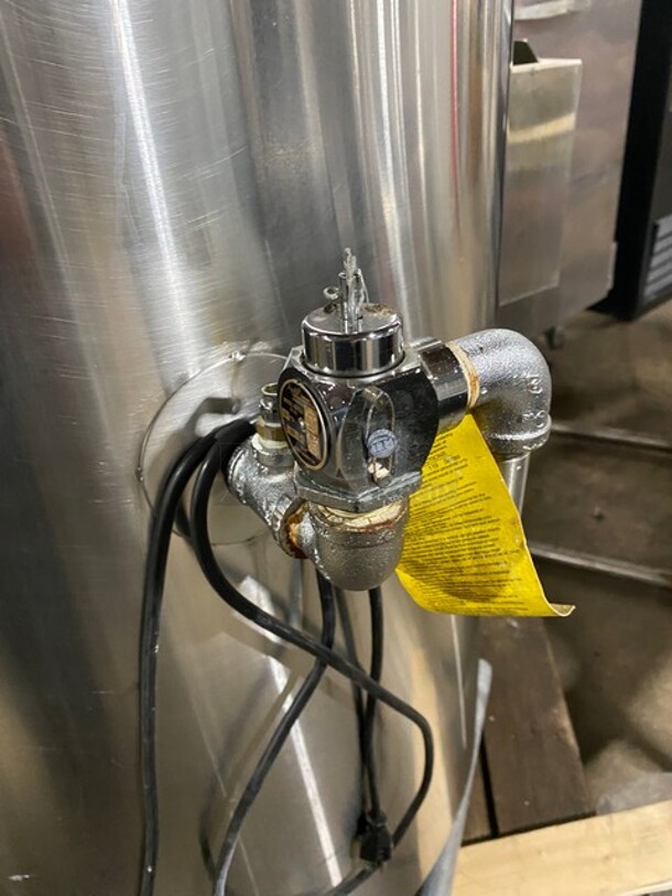 NICE! Market Forge Commercial Natural Gas Powered Floor Style Self-Contained Jacketed Soup Kettle! All Stainless Steel! On Legs! MODEL F40GL5 SN:889807JJ2249 120V 1PH - Image 9 of 12