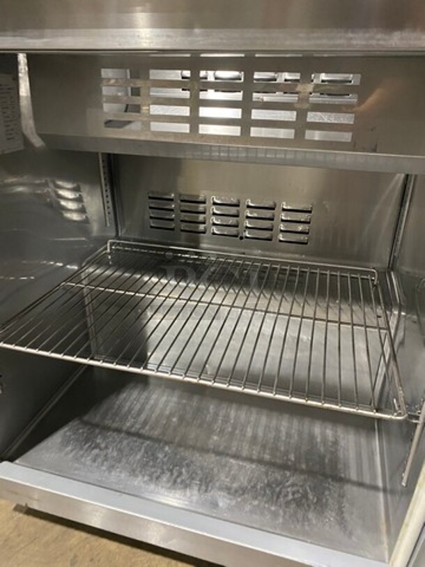 Avantco Commercial Refrigerated Sandwich Prep Table! Single Door Storage Space Underneath! All Stainless Steel! On Casters! Model: 178SCL1 115V - Image 6 of 9