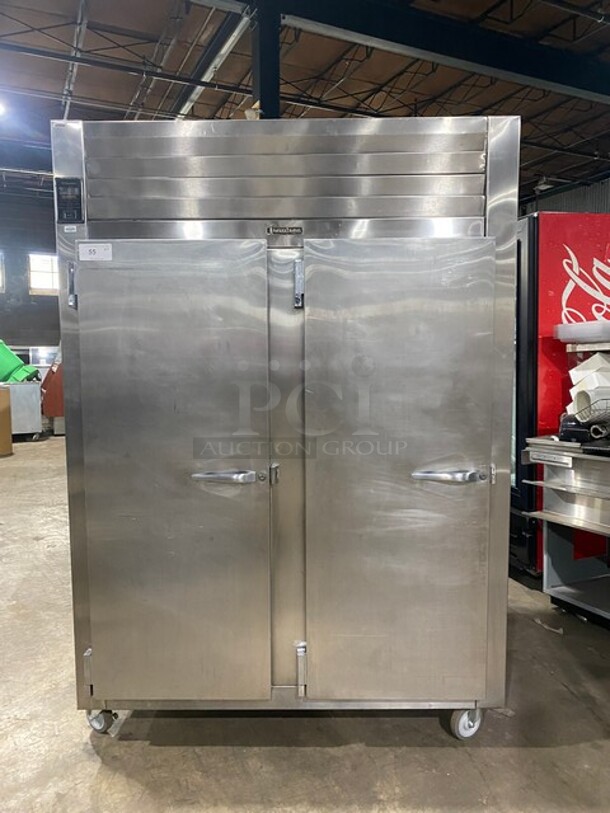 Traulsen Stainless Steel Two Door Reach In Freezer! On Commercial Casters!  Working When Removed! MODEL ALT232WUT SN:227187 208-115V 1PH - Image 1 of 8