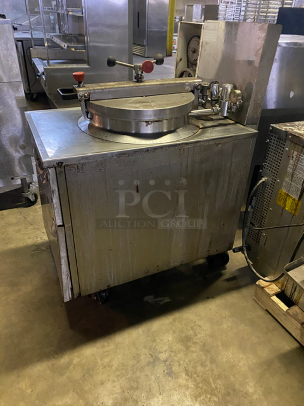 BKI Commercial Electric Powered Pressure Fryer! With Frying Basket! All Stainless Steel! On Casters! Model: FKMF 208V 3 Phase - Image 4 of 10