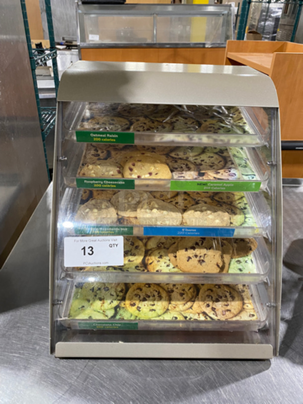 Nemco Countertop Dry Display Case! With Clear Poly Trays!